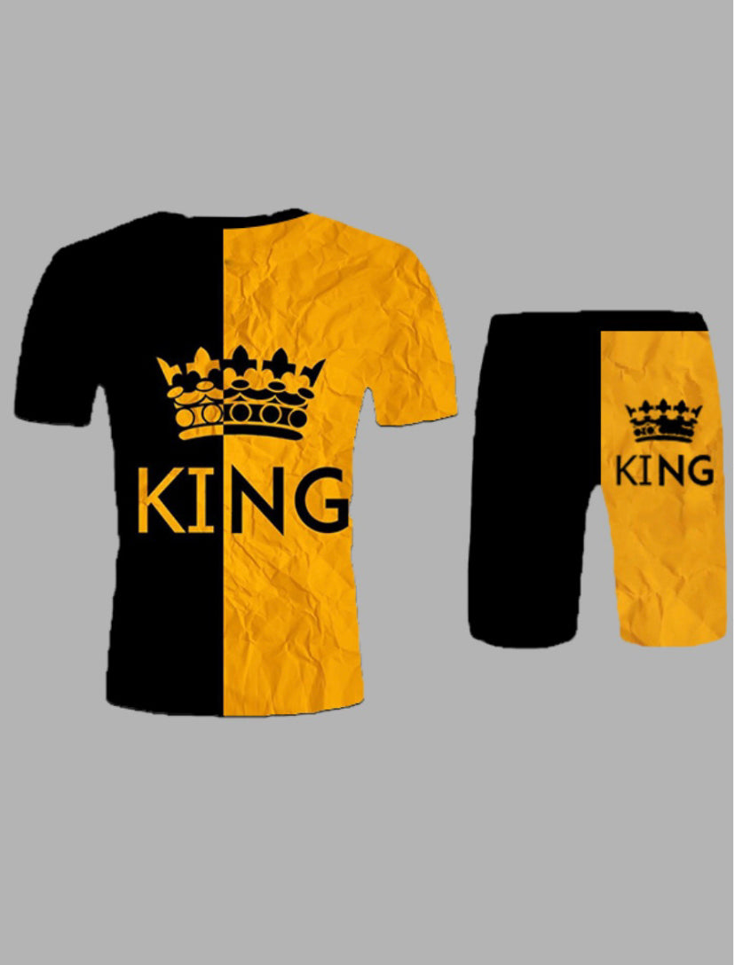 "Classic King" Men's Casual two-piece Set