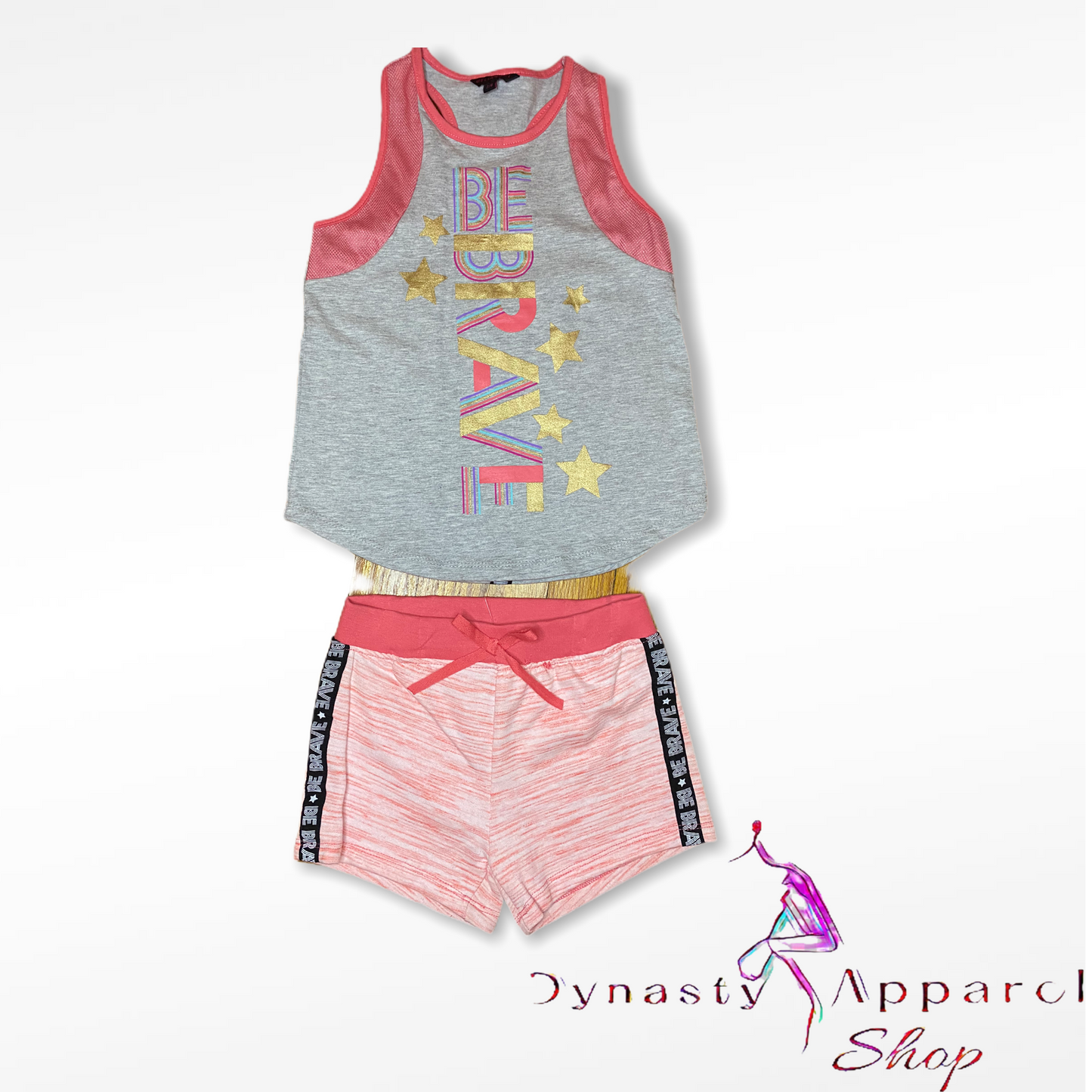 “Brave” Girls 2pc Shirt & Shorts Set
